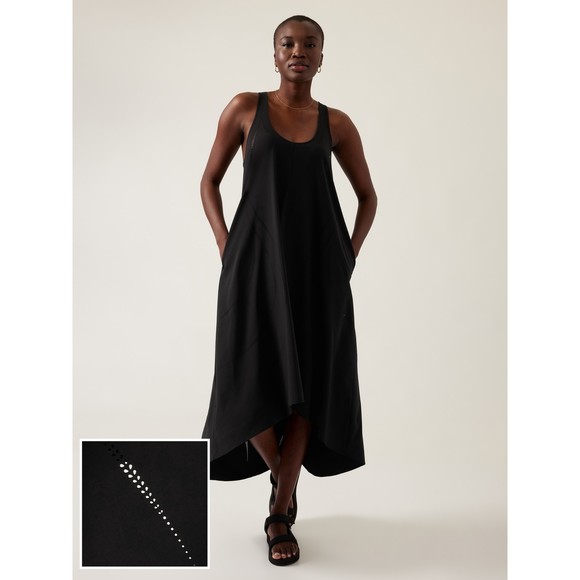 Athleta Dresses & Skirts - EUC Athleta  Presidio Lasercut Dress Size Large Black